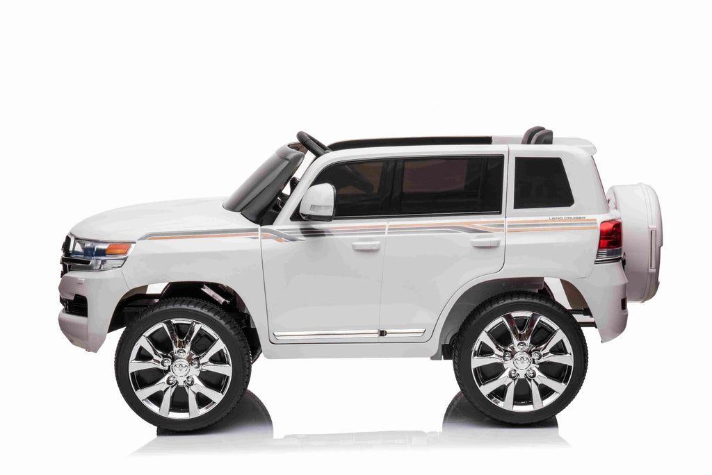 Toyota Land Cruiser 12V – Voiture électrique enfant | Blanc