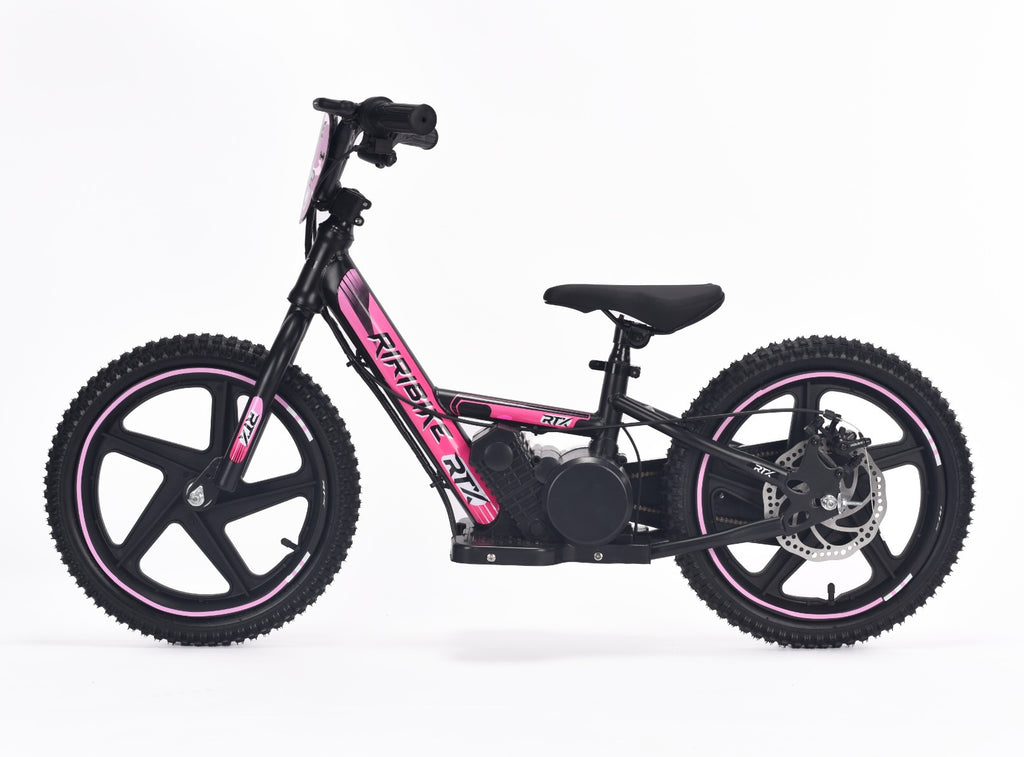 RIRIBIKE RTX6 16" 24V – Elektrische loopfiets voor kinderen | Roze