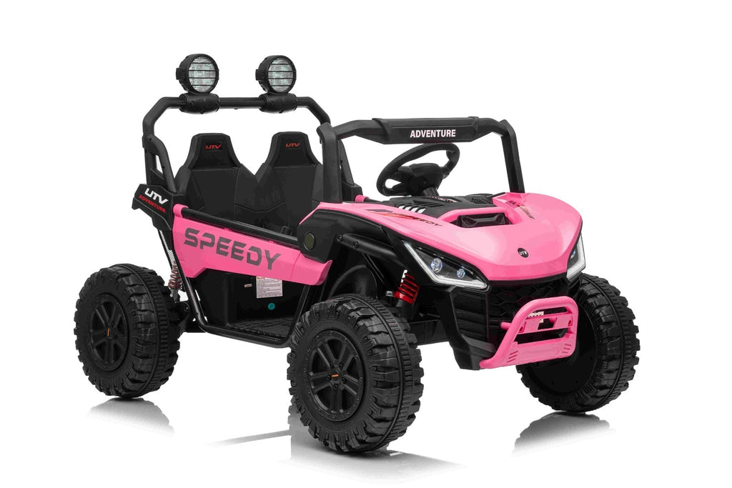 T-Rex Ride 24V – Voiture électrique enfant 2 places | Rose