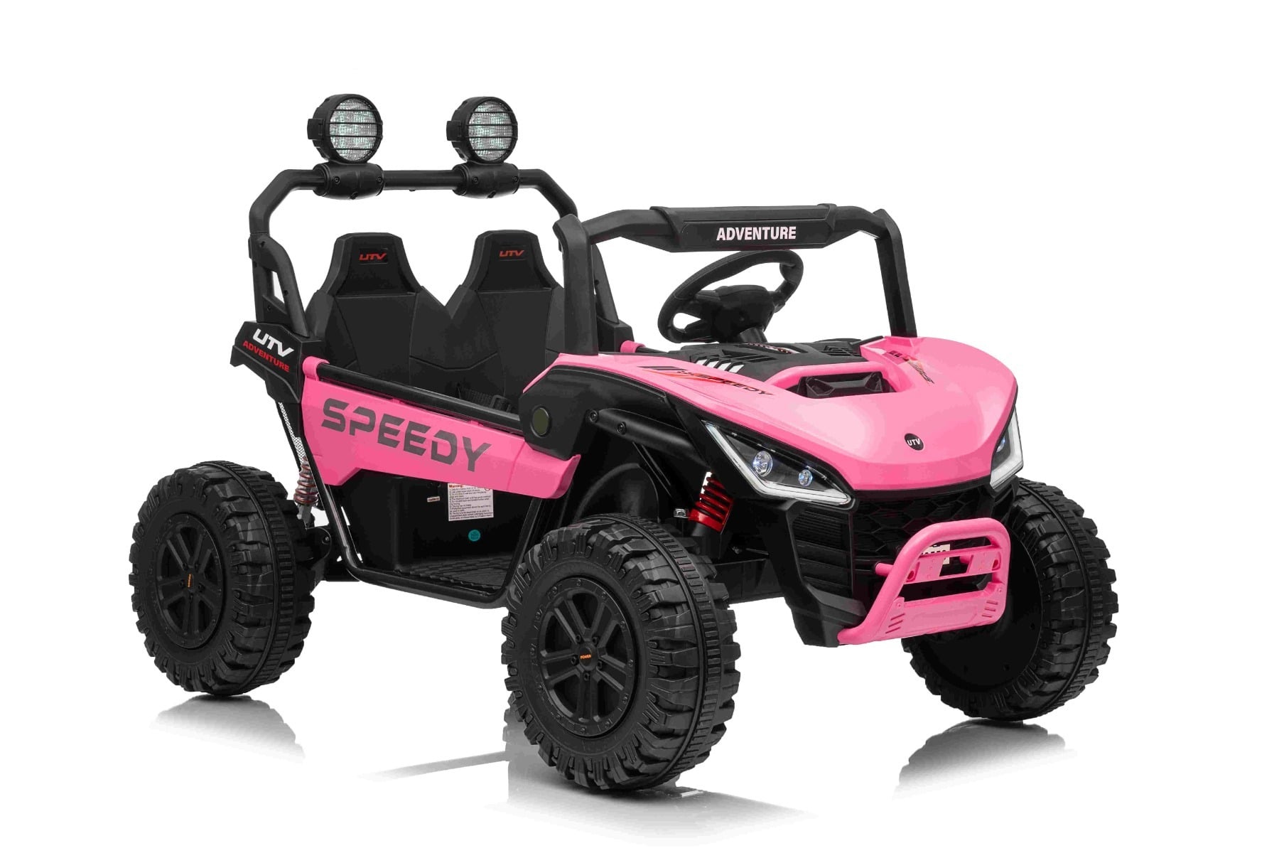 T-Rex Ride 24V – Voiture électrique enfant 2 places | Rose