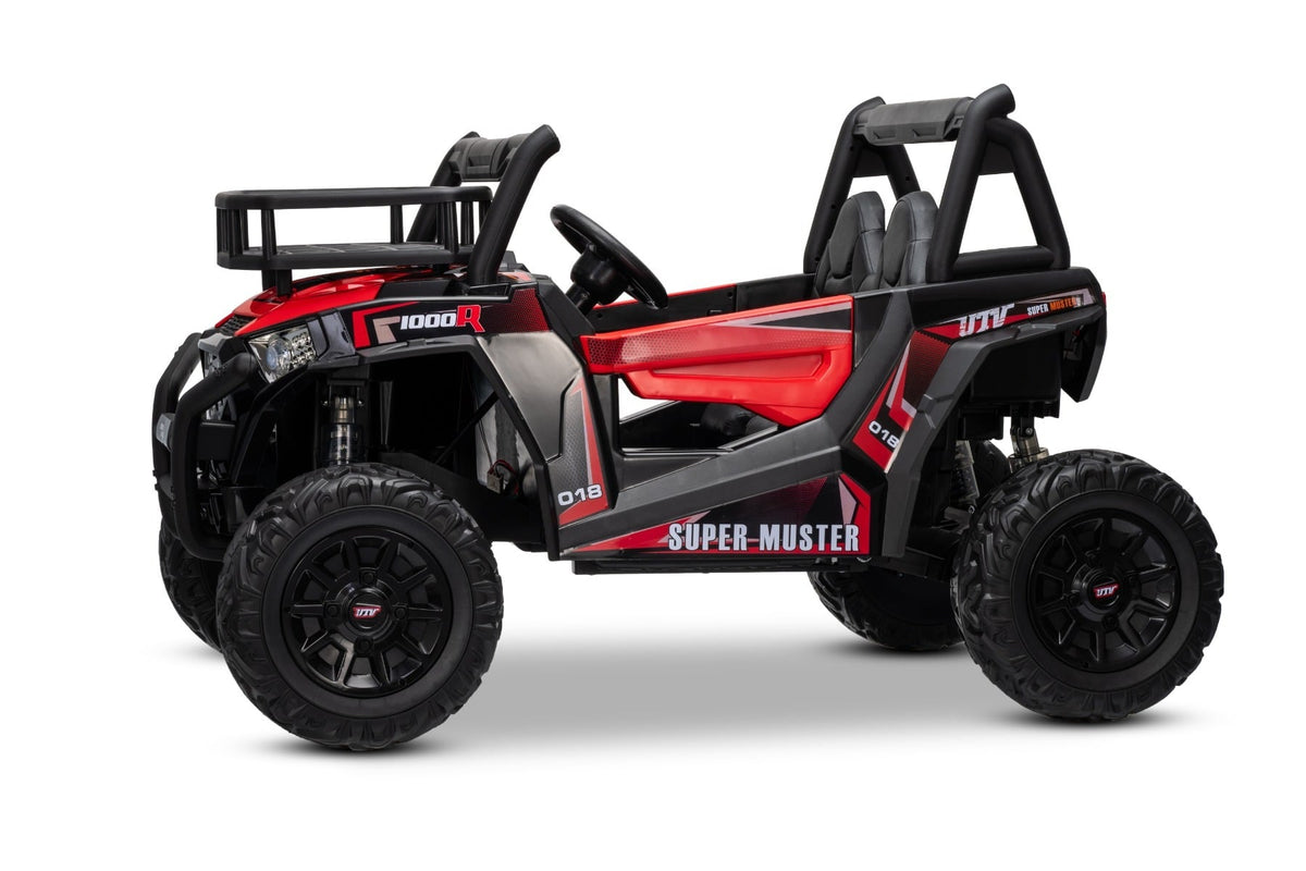 UTV 24V – Buggy électrique enfant 2 places | Rouge