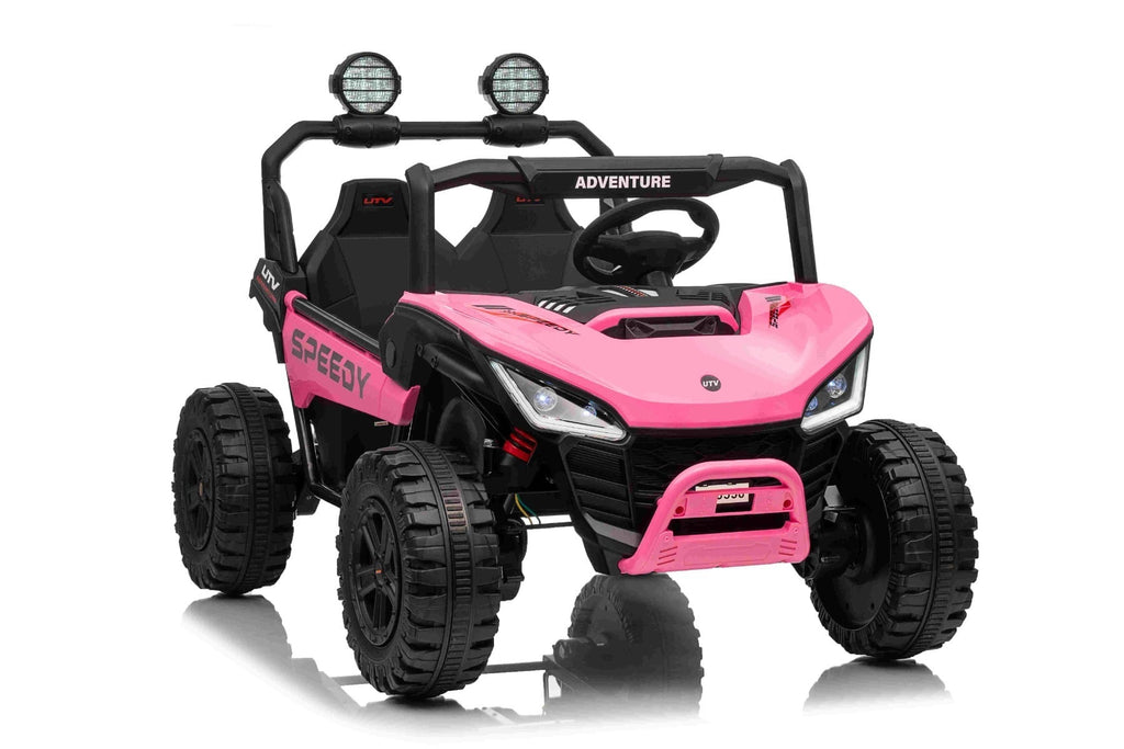 T-Rex Ride 24V – Voiture électrique enfant 2 places | Rose
