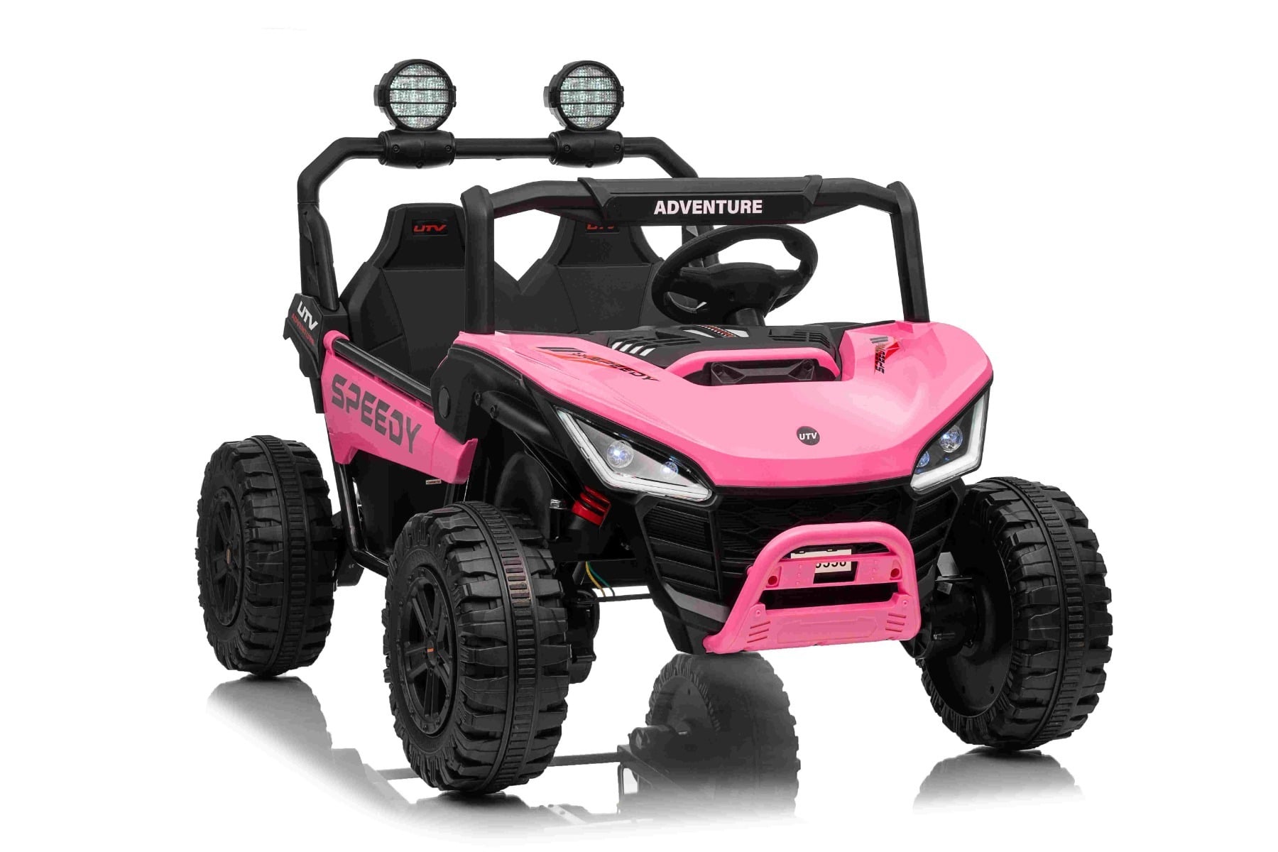T-Rex Ride 24V – Voiture électrique enfant 2 places | Rose