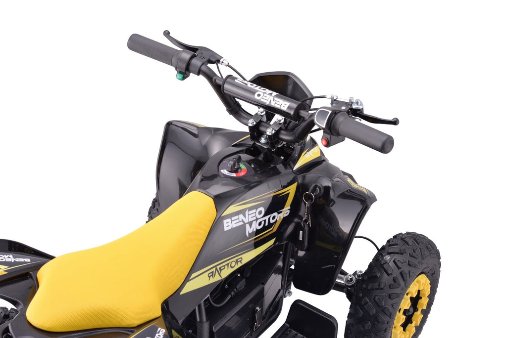 Raptor 800 W – Elektrische kinderquad | Geel