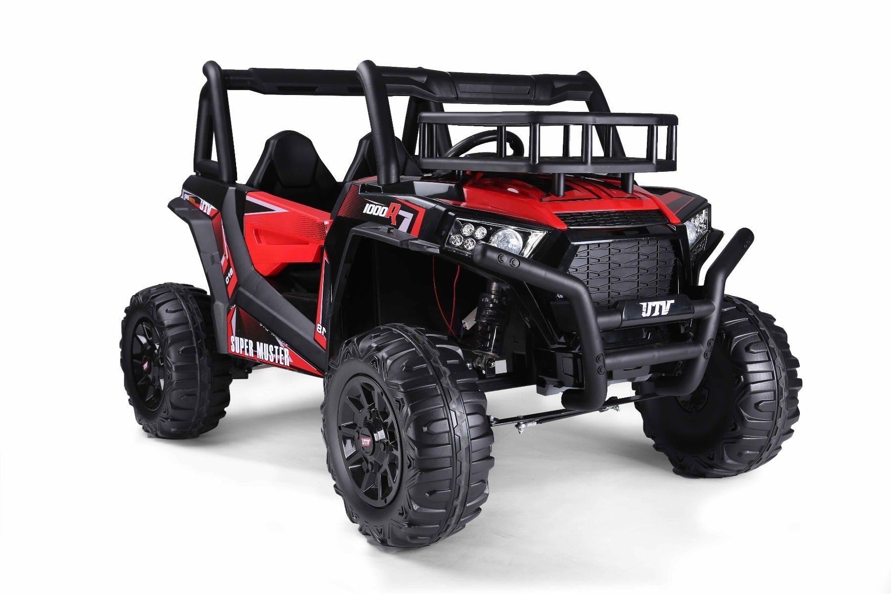UTV 24V – Buggy électrique enfant 2 places | Rouge
