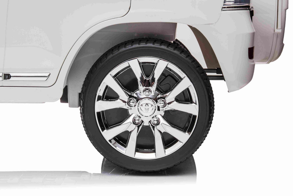 Toyota Land Cruiser 12V – Voiture électrique enfant | Blanc