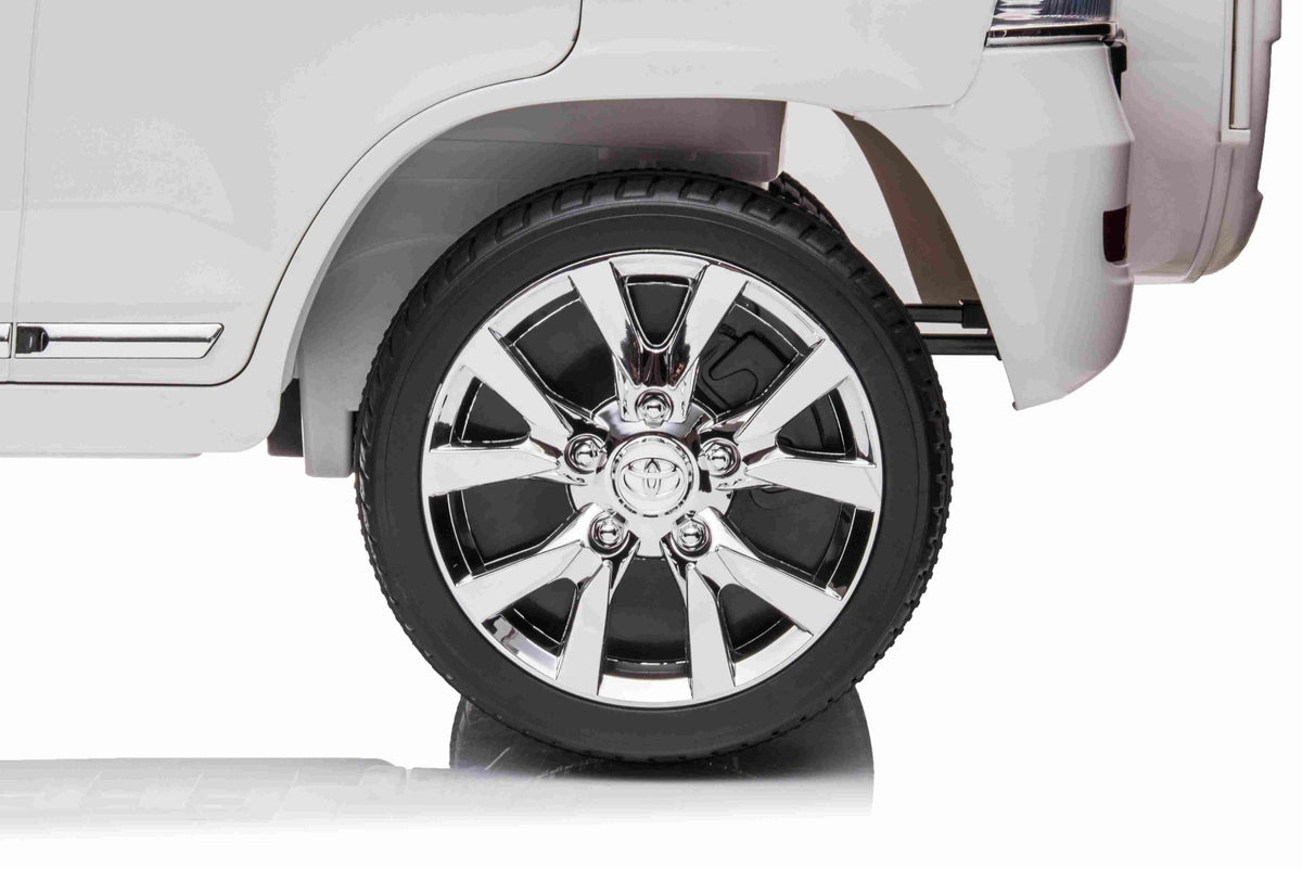Toyota Land Cruiser 12V – Voiture électrique enfant | Blanc