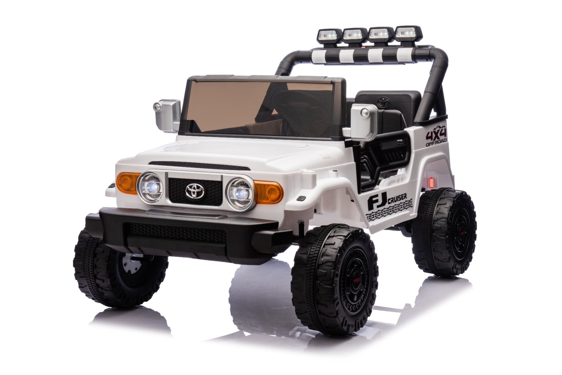 Toyota FJ Cruiser 24V – Voiture électrique enfant 2 places | Blanc