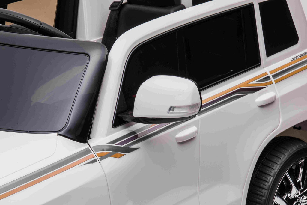 Toyota Land Cruiser 12V – Voiture électrique enfant | Blanc