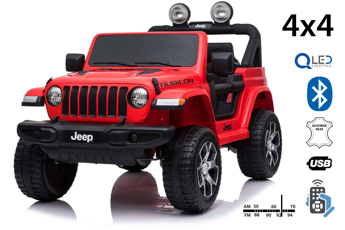 JEEP Wrangler 12V – Voiture électrique enfant 2 places | Rouge