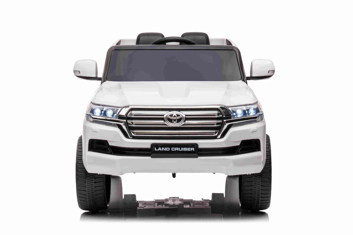 Toyota Land Cruiser 12V – Voiture électrique enfant | Blanc