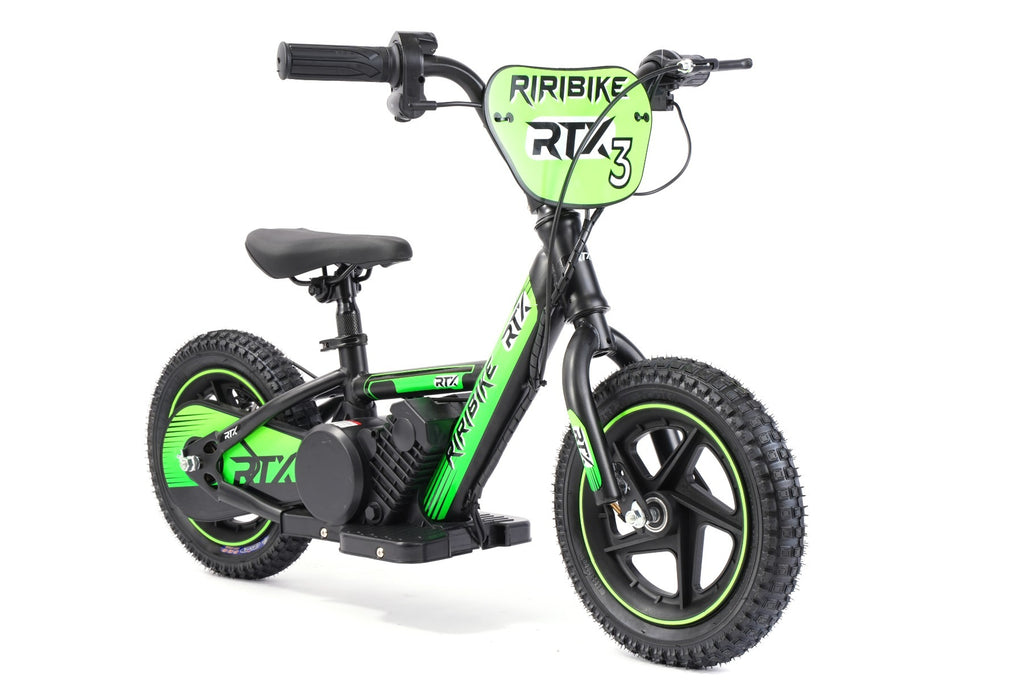 RIRIBIKE RTX3 12" 24V – Draisienne électrique enfant | Vert