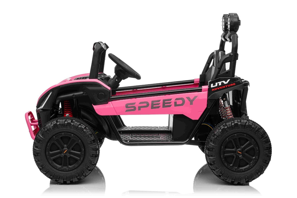 T-Rex Ride 24V – Voiture électrique enfant 2 places | Rose