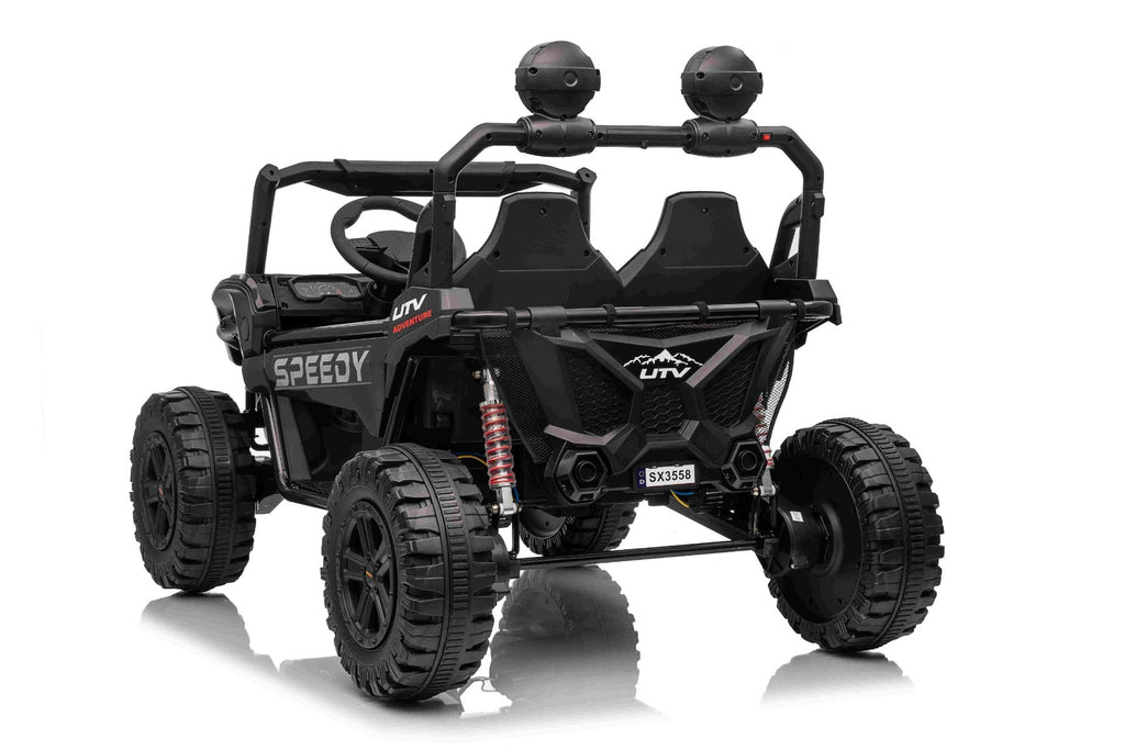 T-Rex Ride 24V – Voiture électrique enfant 2 places | Noir
