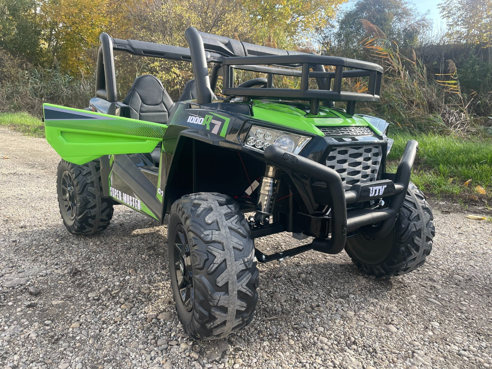 UTV 24V – Buggy électrique enfant 2 places | Rouge