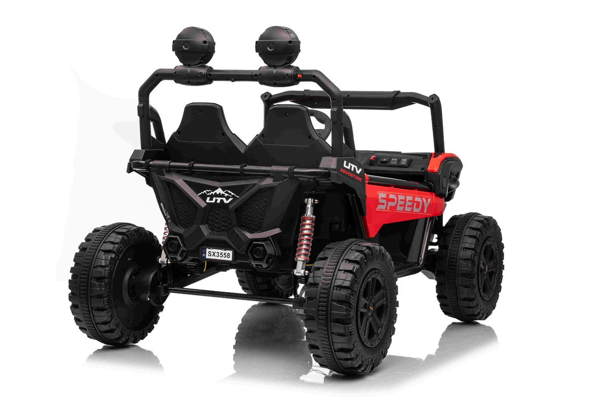 T-Rex Ride 24V – Voiture électrique enfant 2 places | Rouge