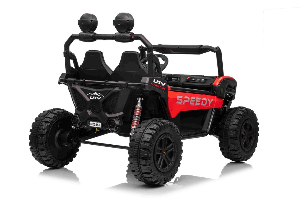 T-Rex Ride 24V – Voiture électrique enfant 2 places | Rouge