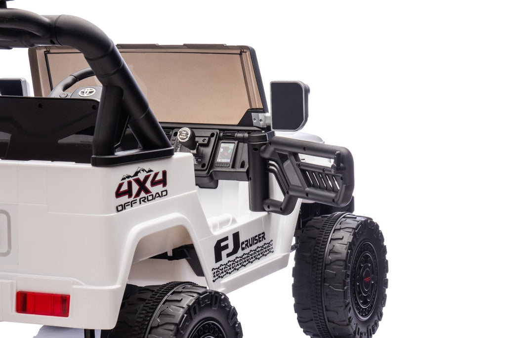 Toyota FJ Cruiser 24V – Voiture électrique enfant 2 places | Blanc