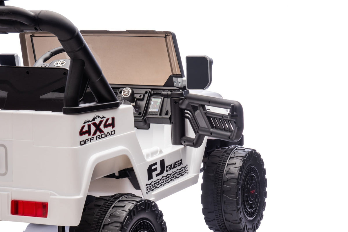 Toyota FJ Cruiser 24V – Voiture électrique enfant 2 places | Blanc