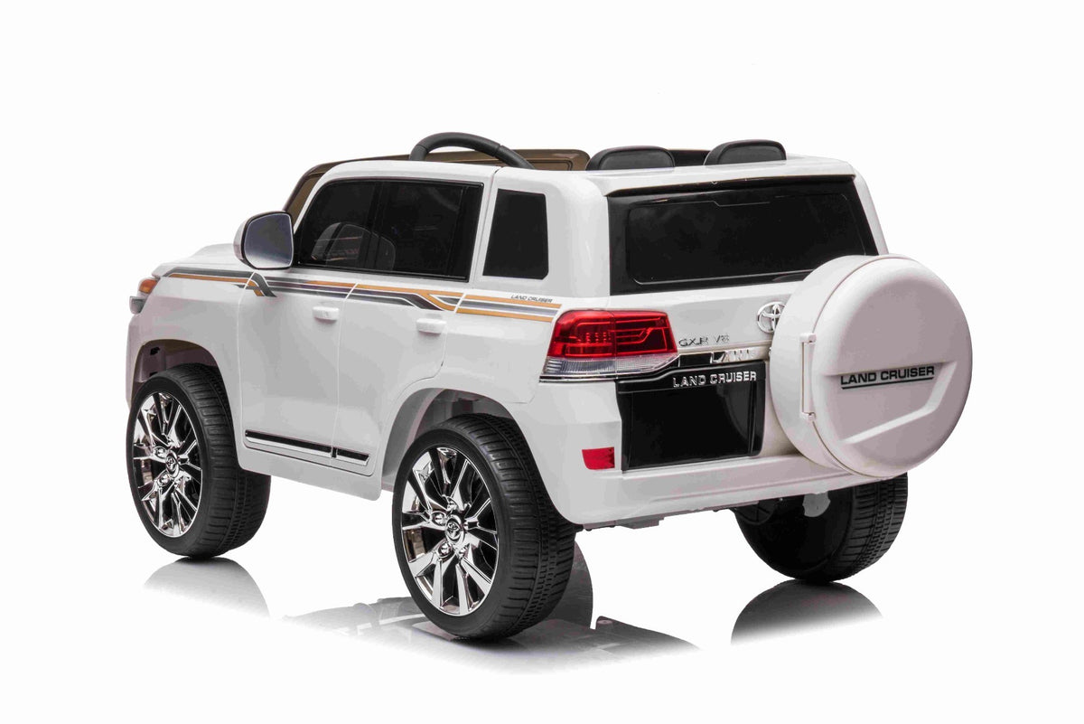 Toyota Land Cruiser 12V – Voiture électrique enfant | Blanc
