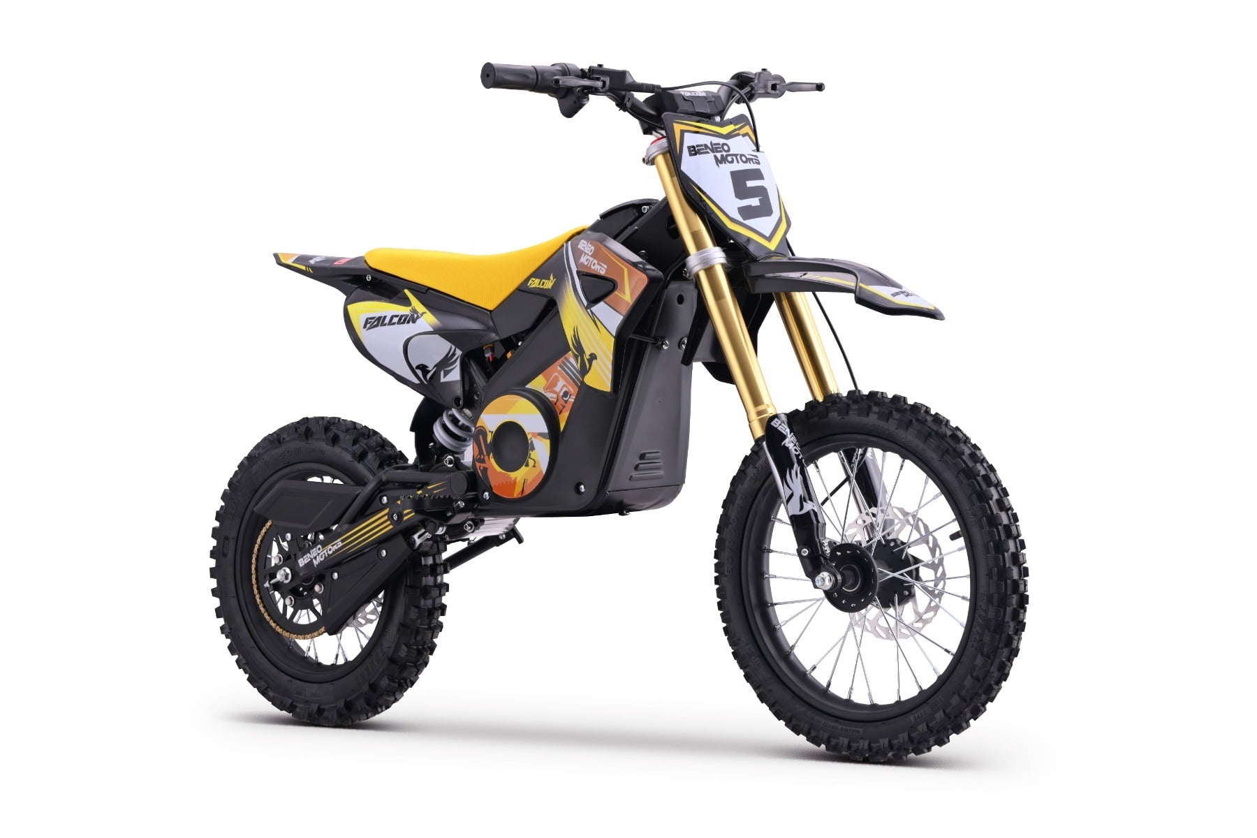 Falcon 1600 W – Moto électrique enfant | Jaune