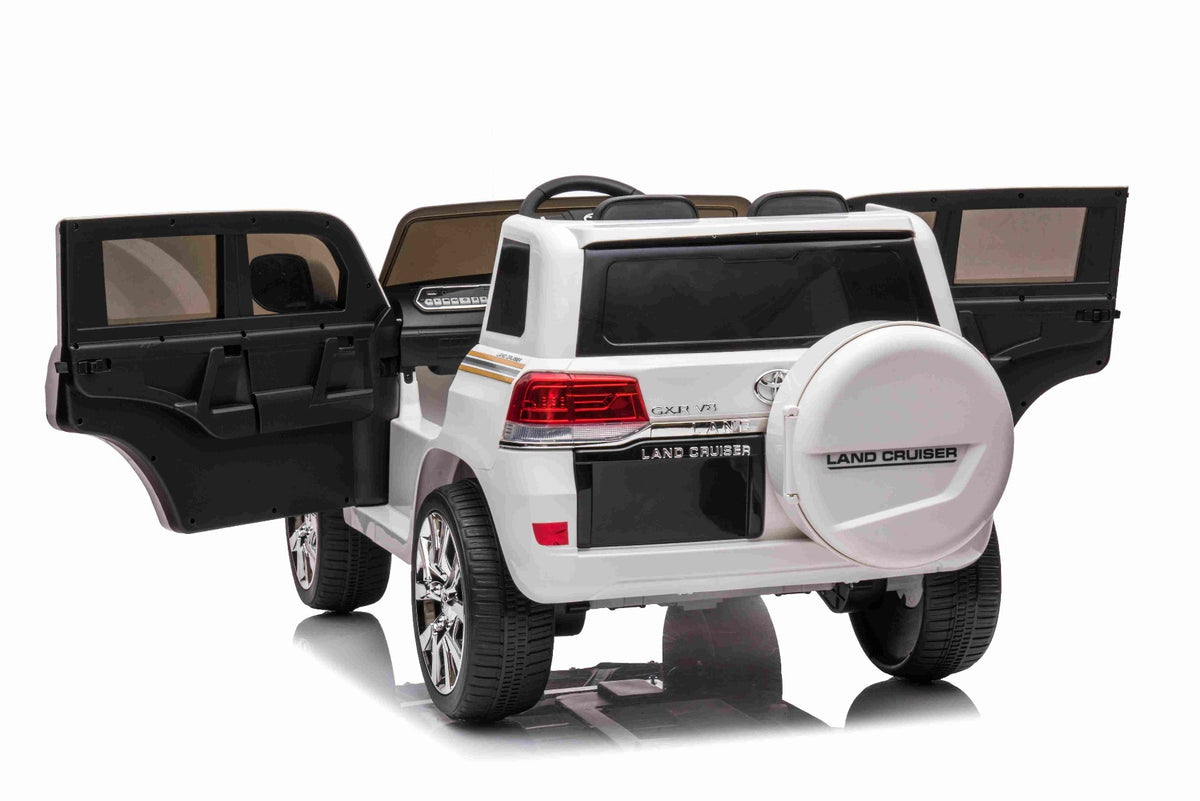 Toyota Land Cruiser 12V – Voiture électrique enfant | Blanc