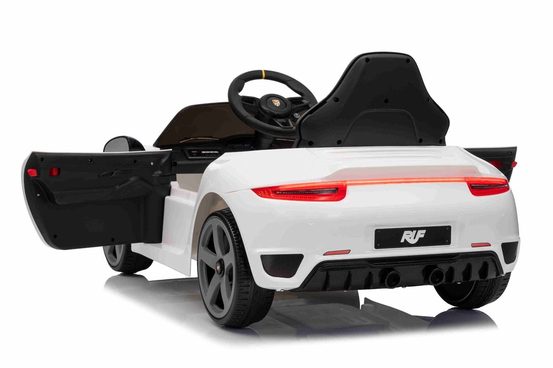 RUF GT 12V – Voiture électrique enfant | Blanc