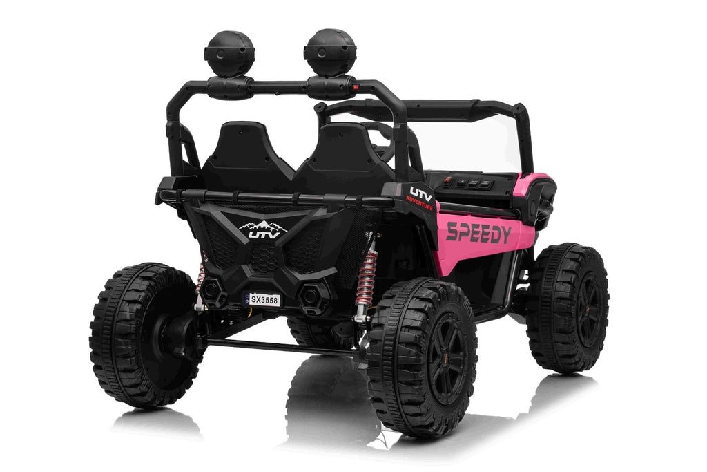 T-Rex Ride 24V – Voiture électrique enfant 2 places | Rose