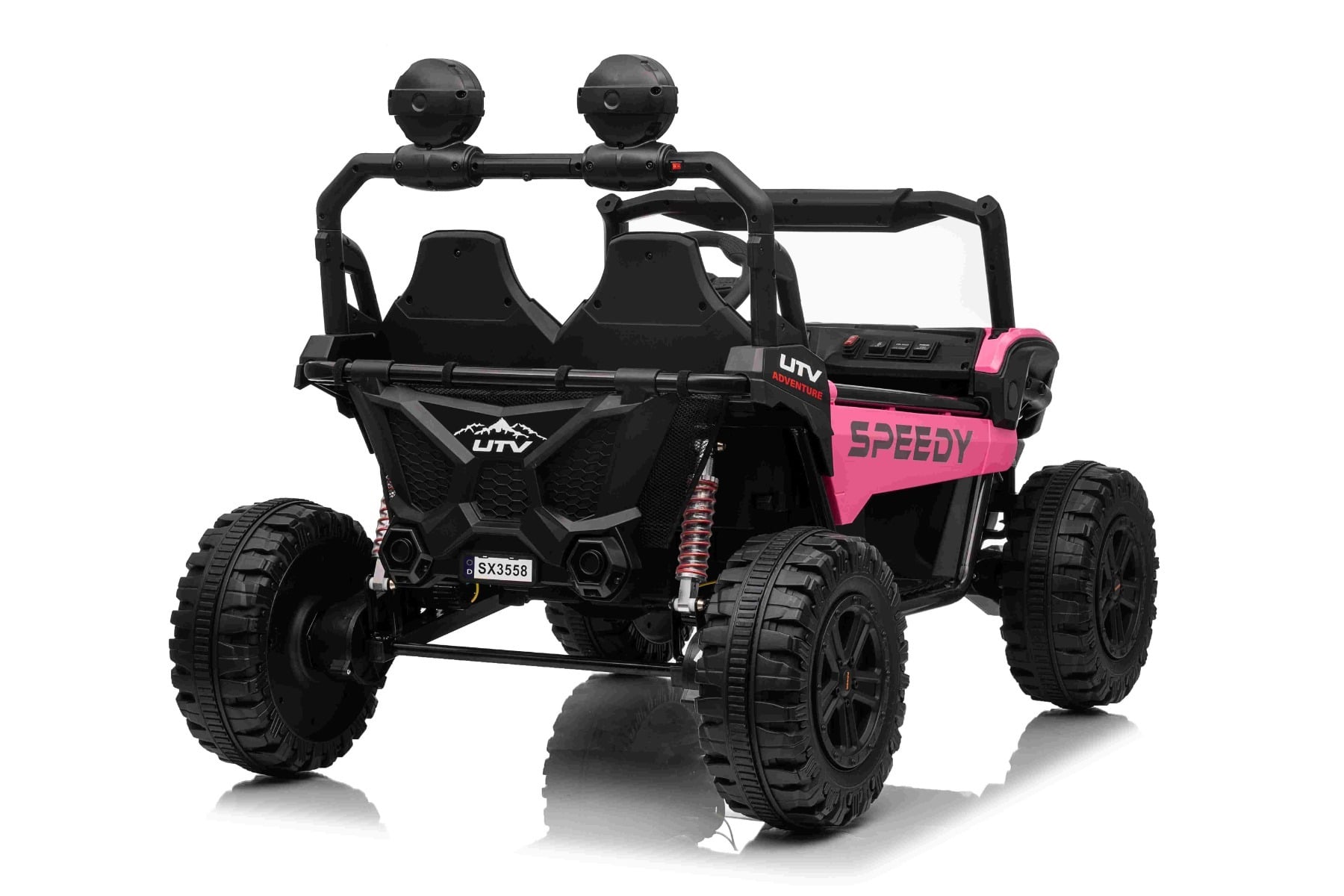 T-Rex Ride 24V – Voiture électrique enfant 2 places | Rose