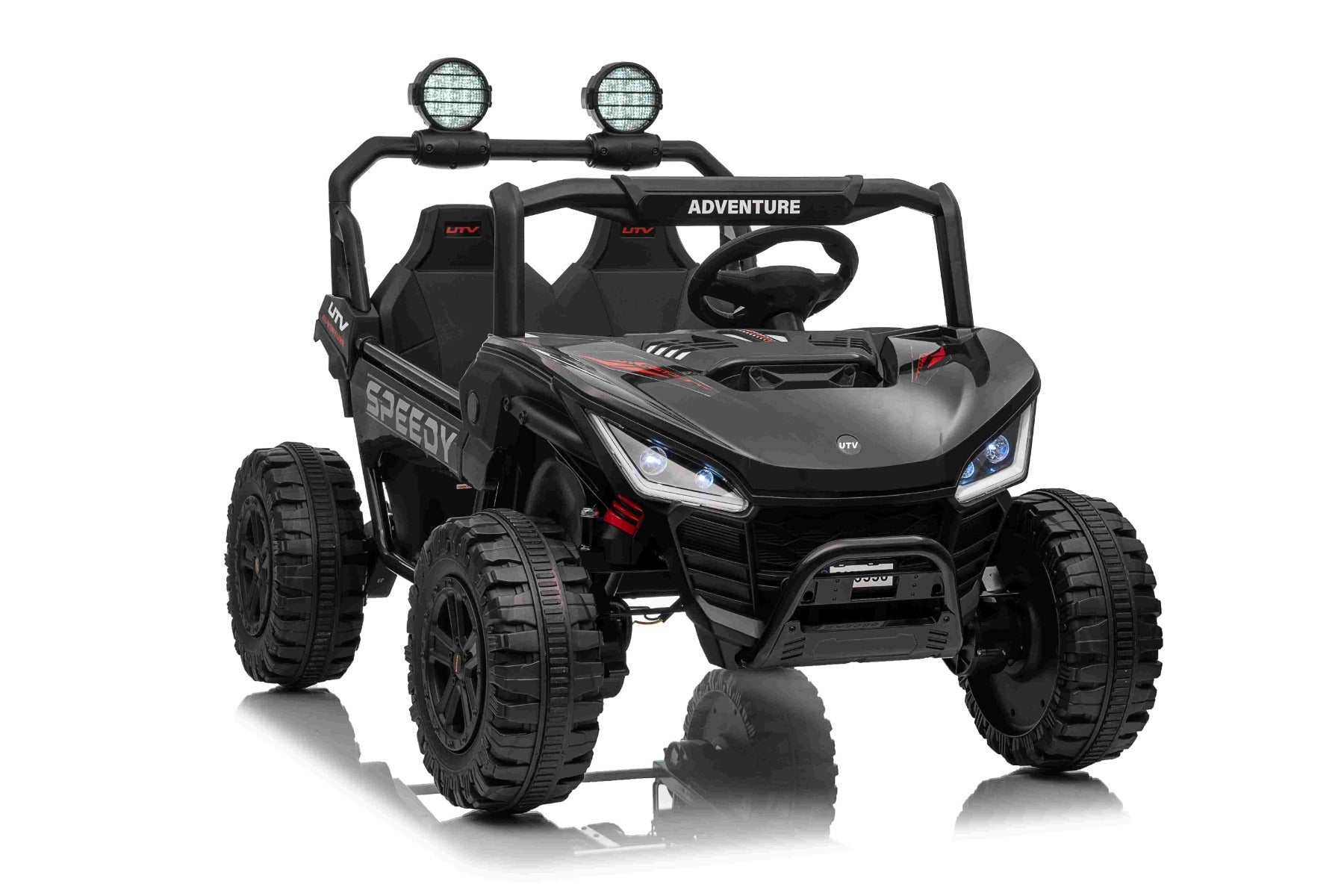 T-Rex Ride 24V – Voiture électrique enfant 2 places | Noir