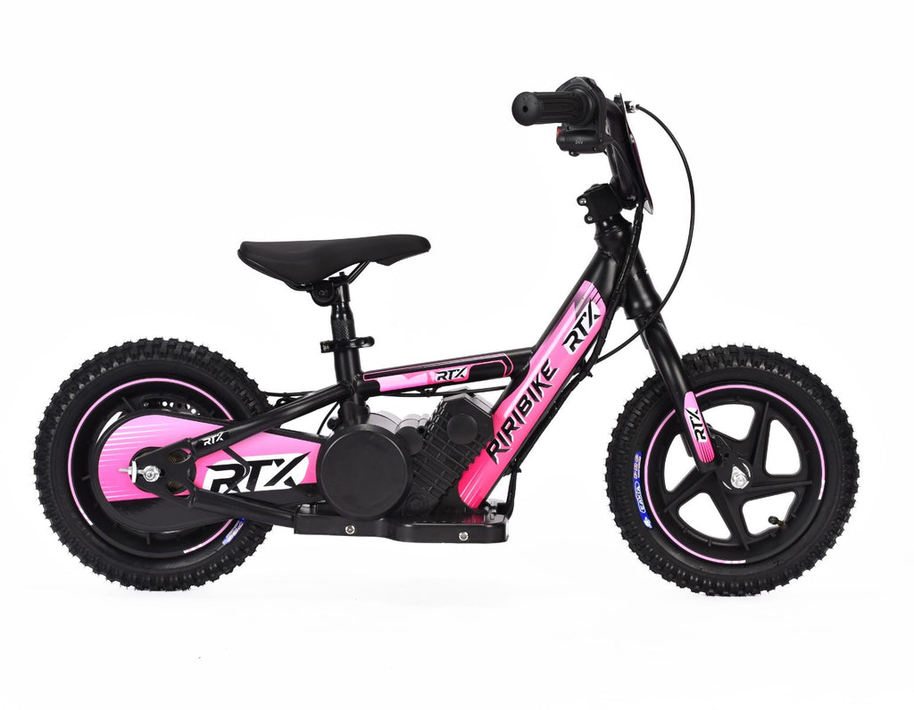RIRIBIKE RTX3 12" 24V – Elektrische loopfiets voor kinderen | Roze