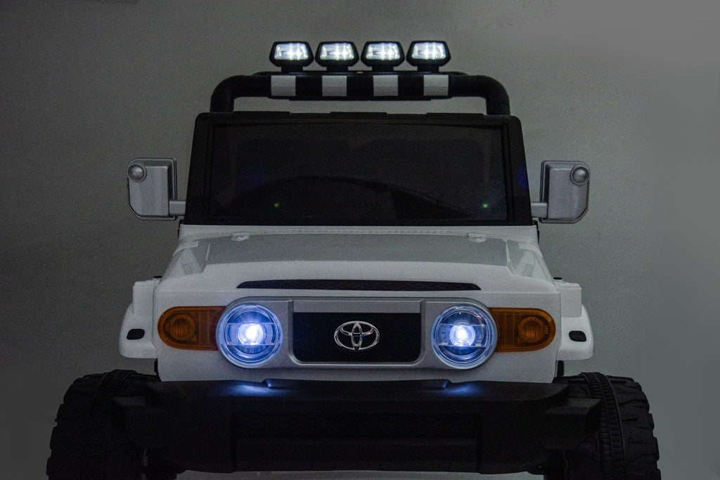 Toyota FJ Cruiser 24V – Voiture électrique enfant 2 places | Blanc