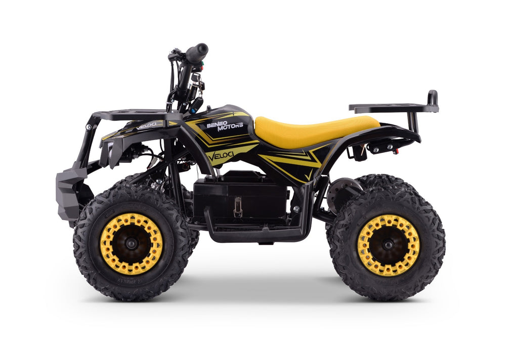 Veloci 800 W – Elektrische kinderquad | Geel