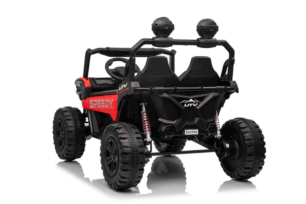 T-Rex Ride 24V – Voiture électrique enfant 2 places | Rouge