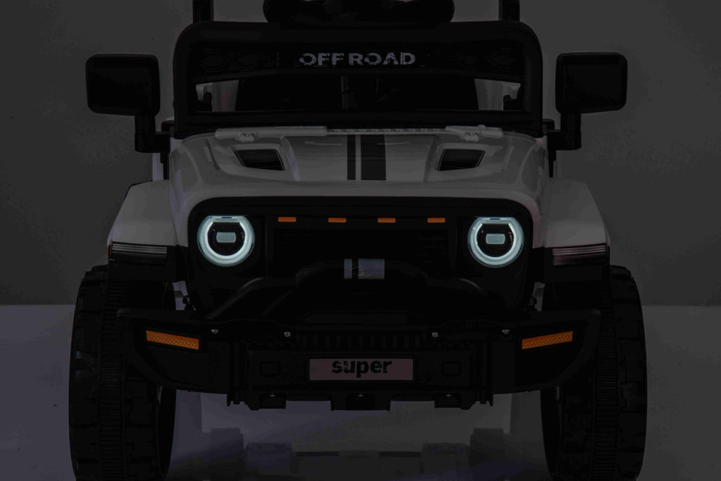 Offroad 12V – Voiture électrique enfant | Blanc