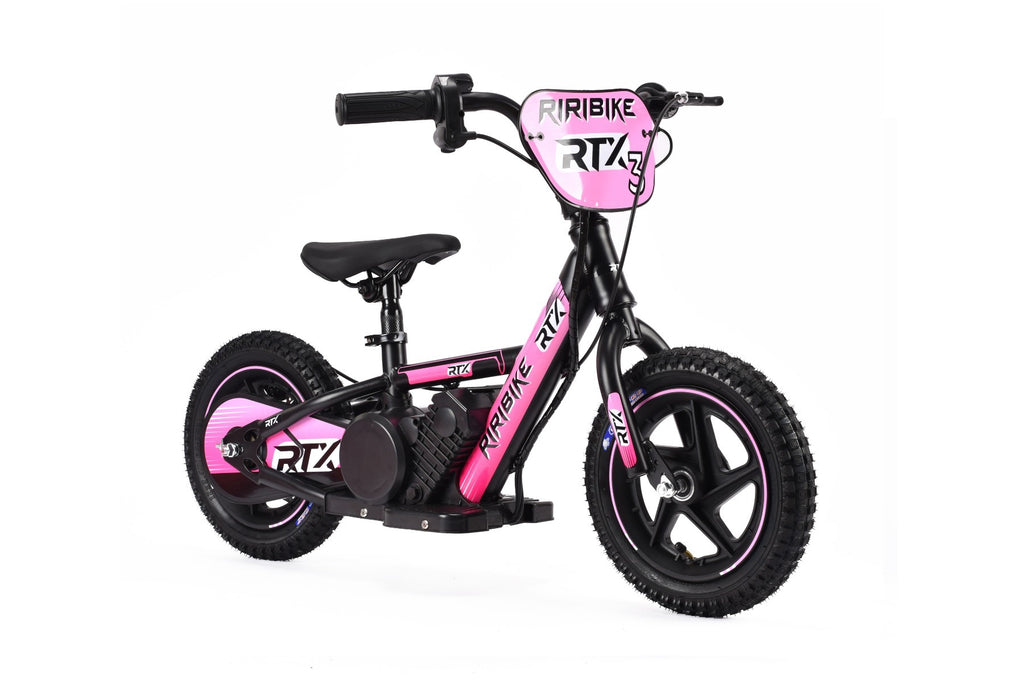 RIRIBIKE RTX3 12" 24V – Elektrische loopfiets voor kinderen | Roze