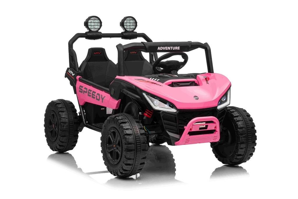 T-Rex Ride 24V – Voiture électrique enfant 2 places | Rose