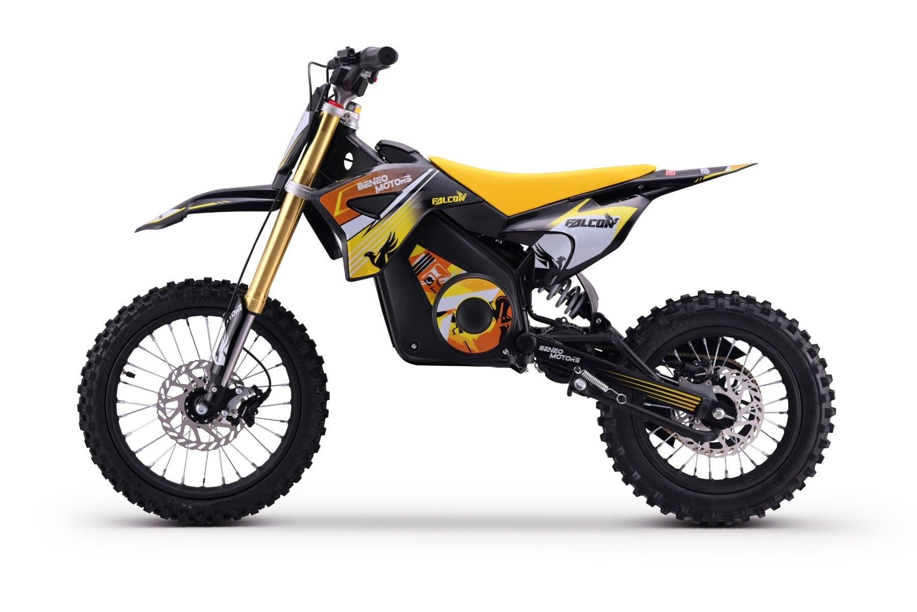 Falcon 1600 W – Moto électrique enfant | Jaune