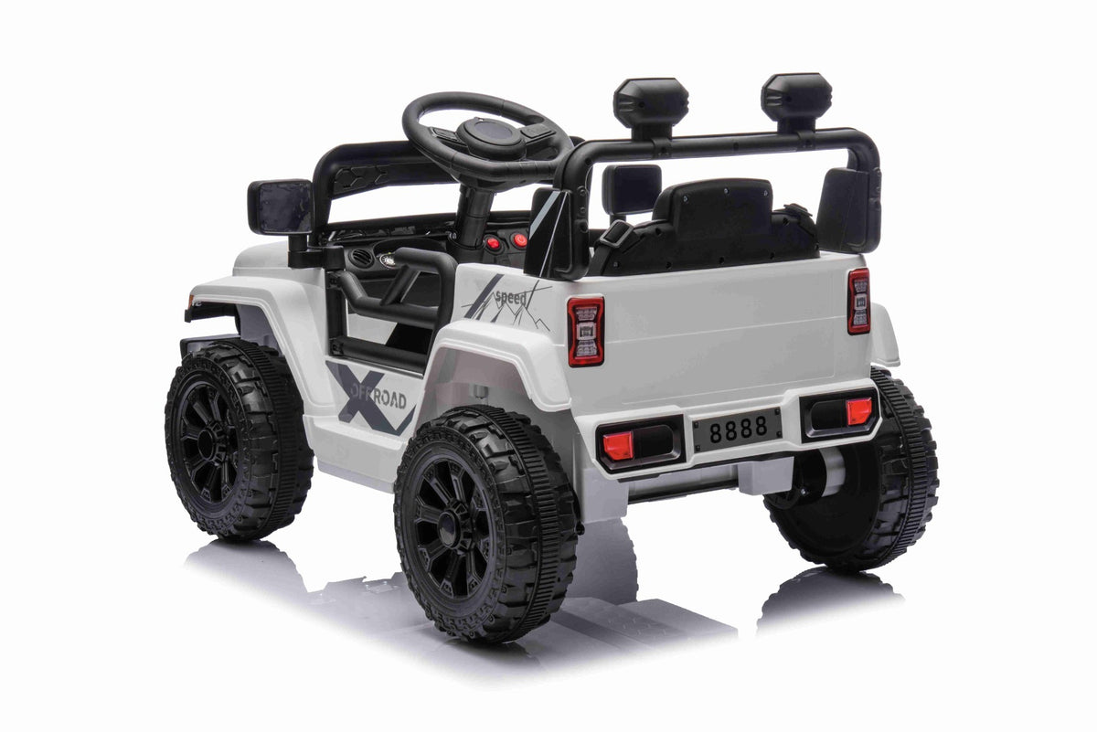 Offroad 12V – Voiture électrique enfant | Blanc