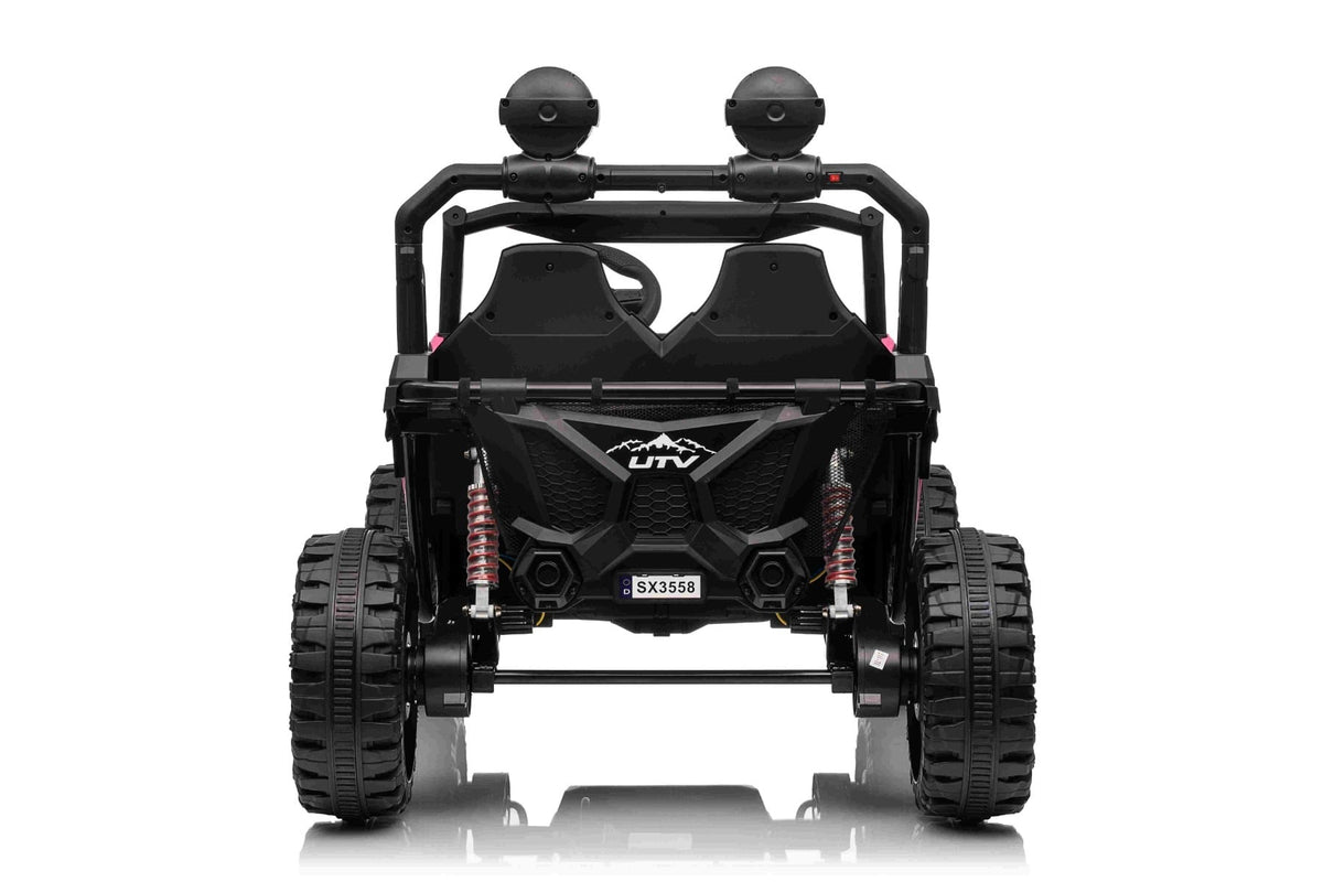 T-Rex Ride 24V – Voiture électrique enfant 2 places | Rose