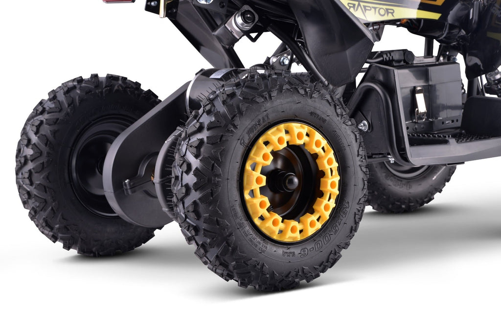 Raptor 800 W – Elektrische kinderquad | Geel