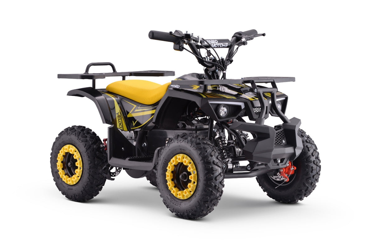 Veloci 800 W – Elektrische kinderquad | Geel