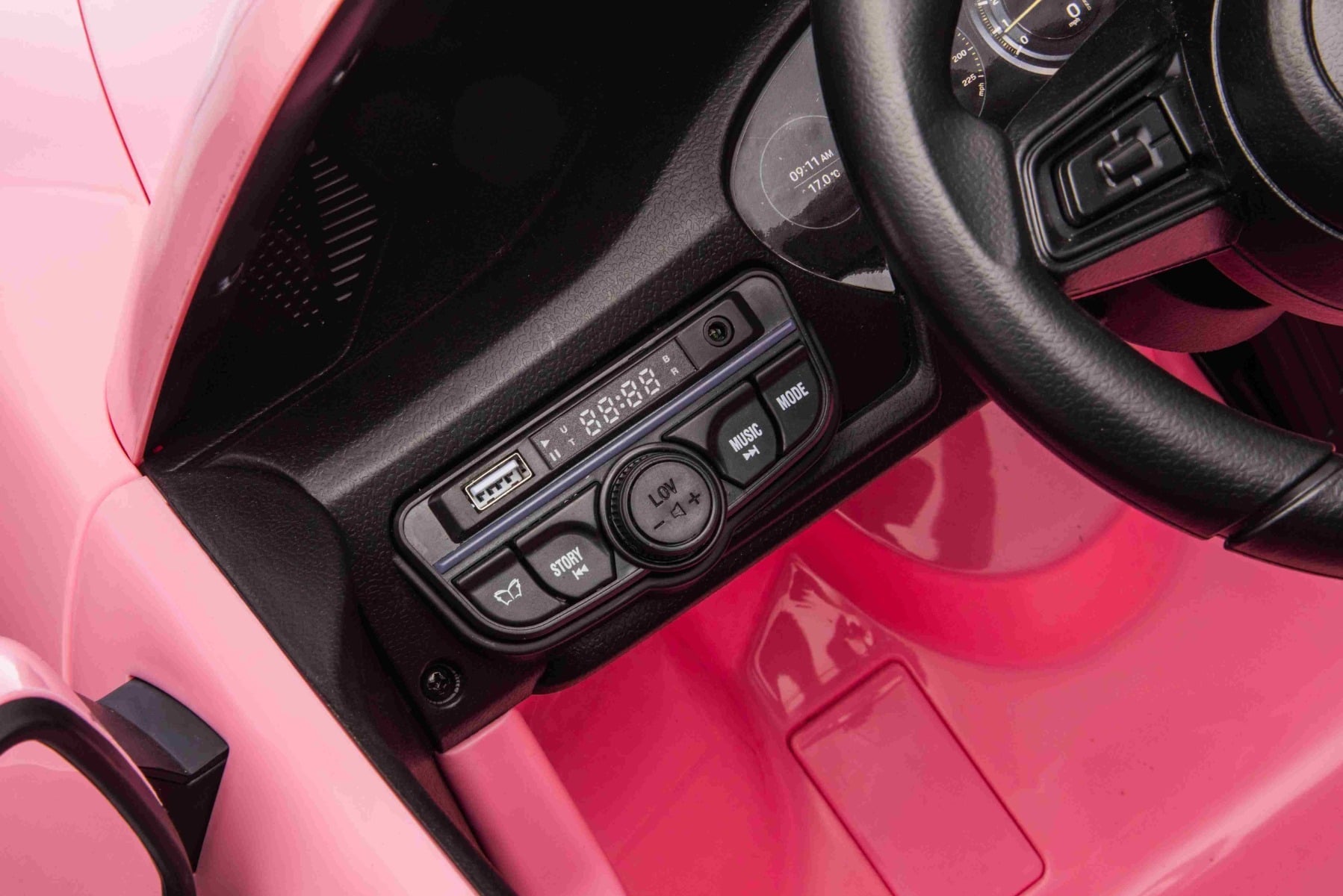 Porsche 911 GT3 24V – Voiture électrique enfant 2 places | Rose