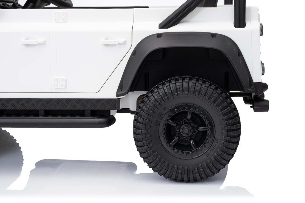 Land Rover Defender 110 SVX 12V – Voiture électrique enfant | Blanc