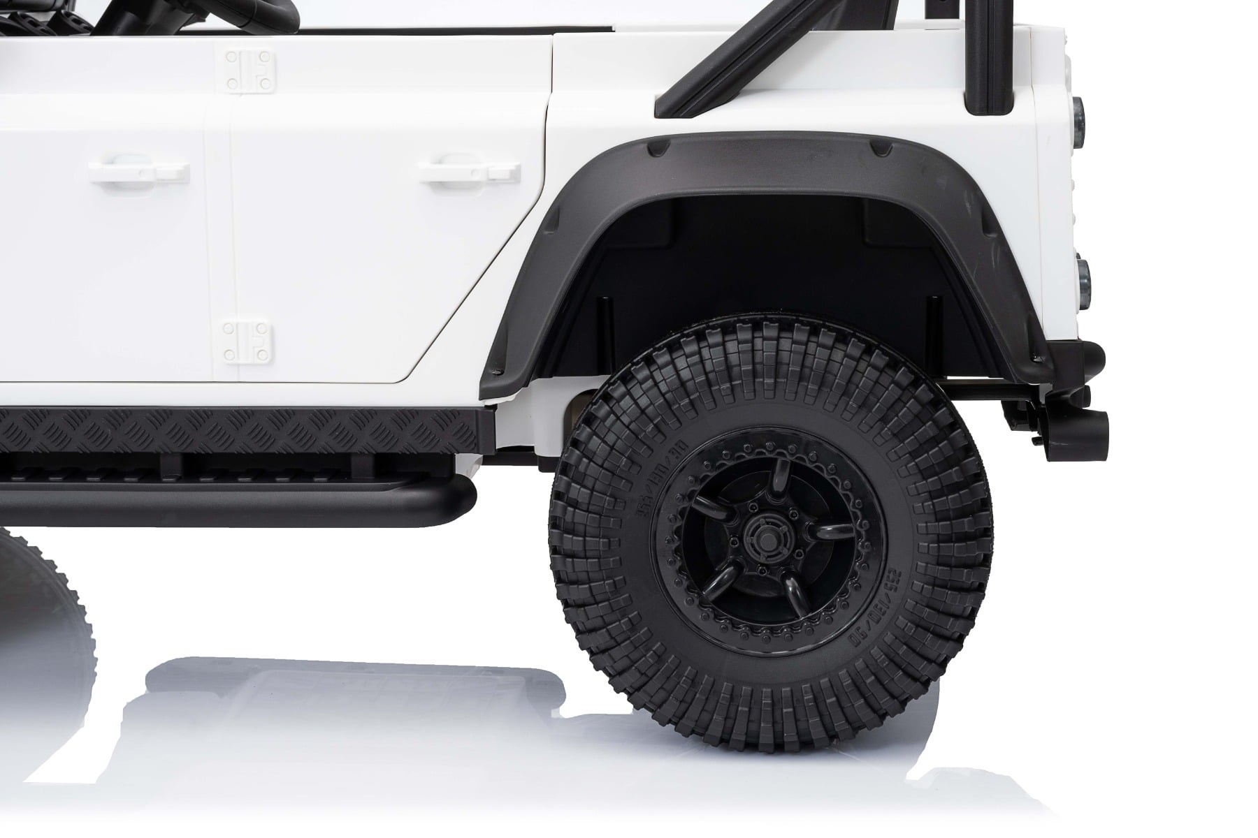 Land Rover Defender 110 SVX 12V – Voiture électrique enfant | Blanc