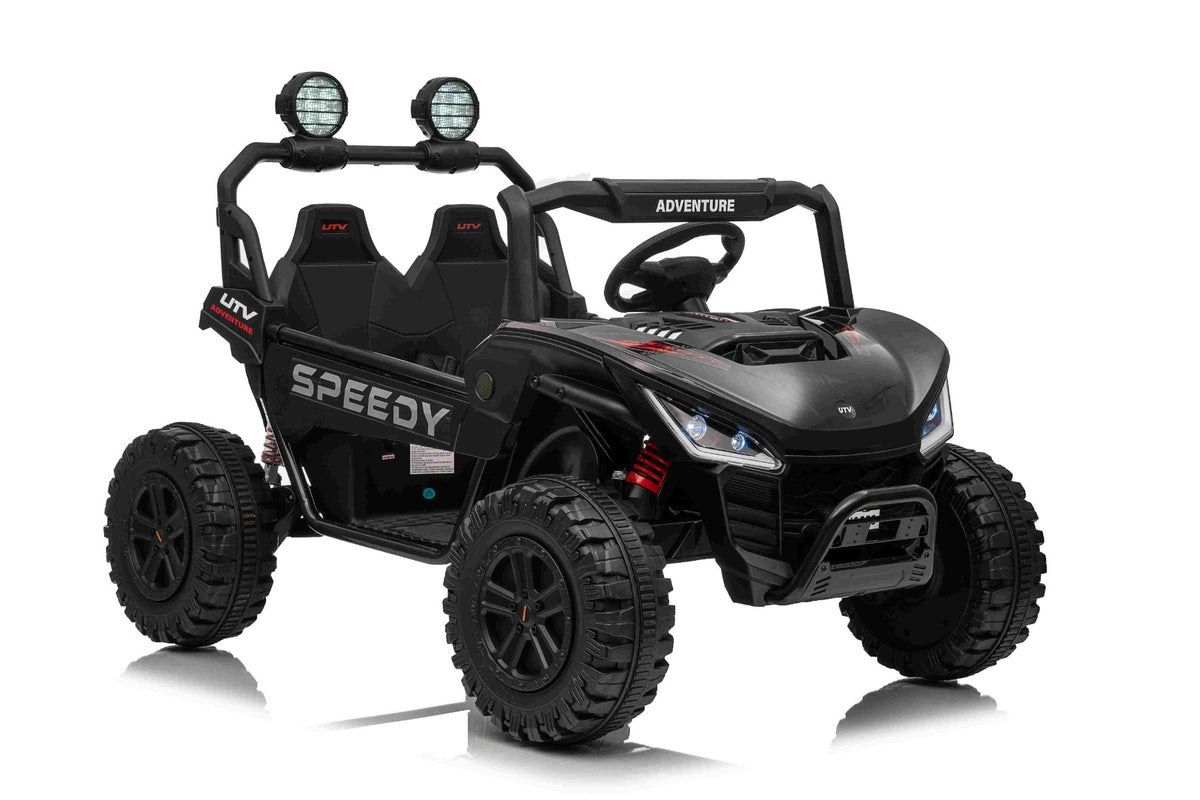 T-Rex Ride 24V – Voiture électrique enfant 2 places | Noir