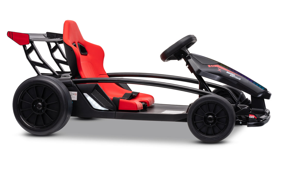Drift Car 24V – Kart électrique enfant | Noir