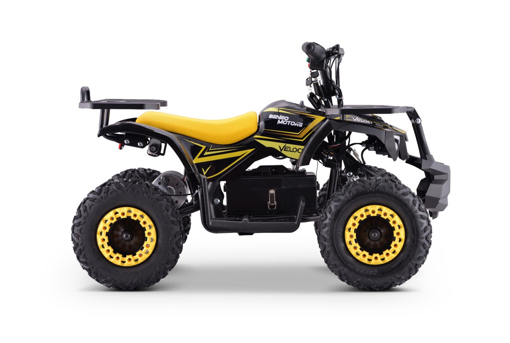 Veloci 800 W – Elektrische kinderquad | Geel