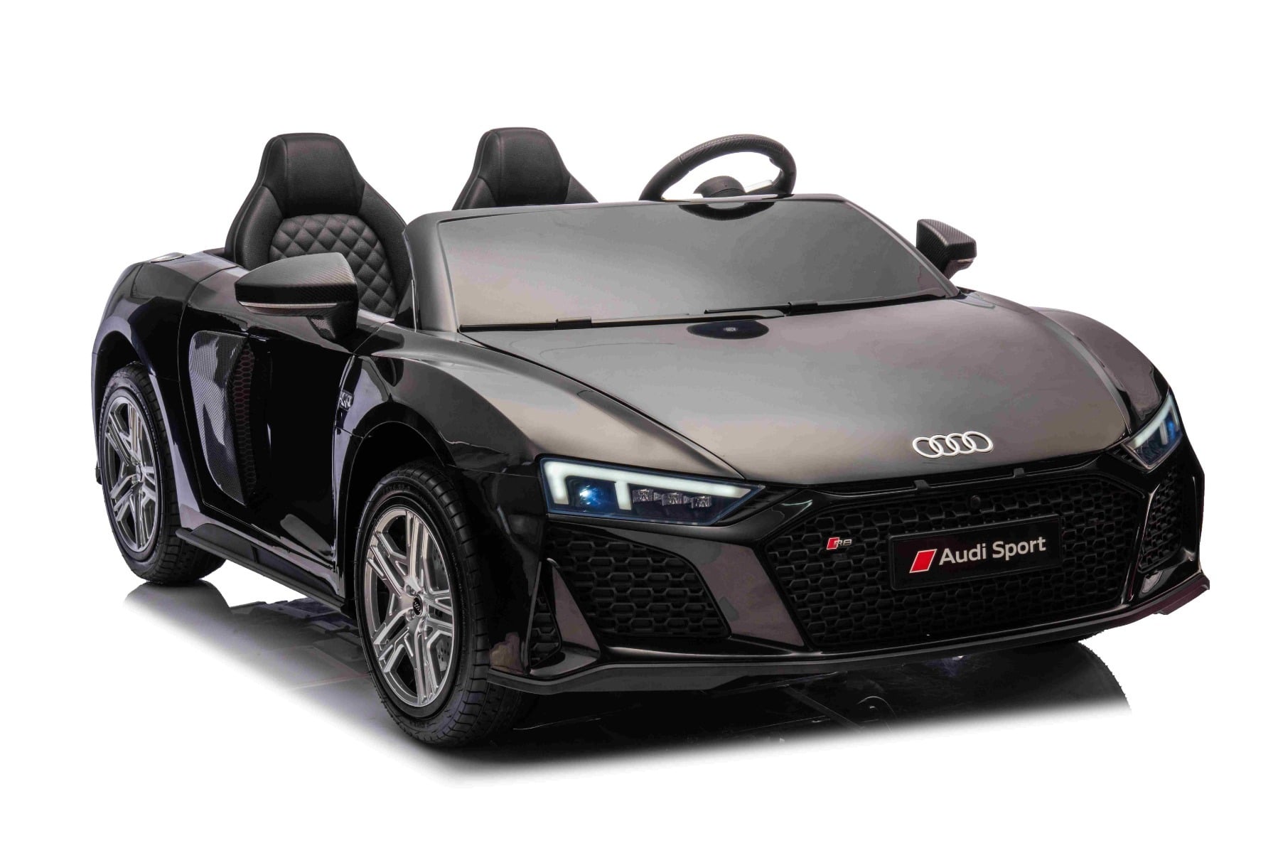 Audi R8 Spyder 24V – Voiture électrique enfant 2 places | Noir