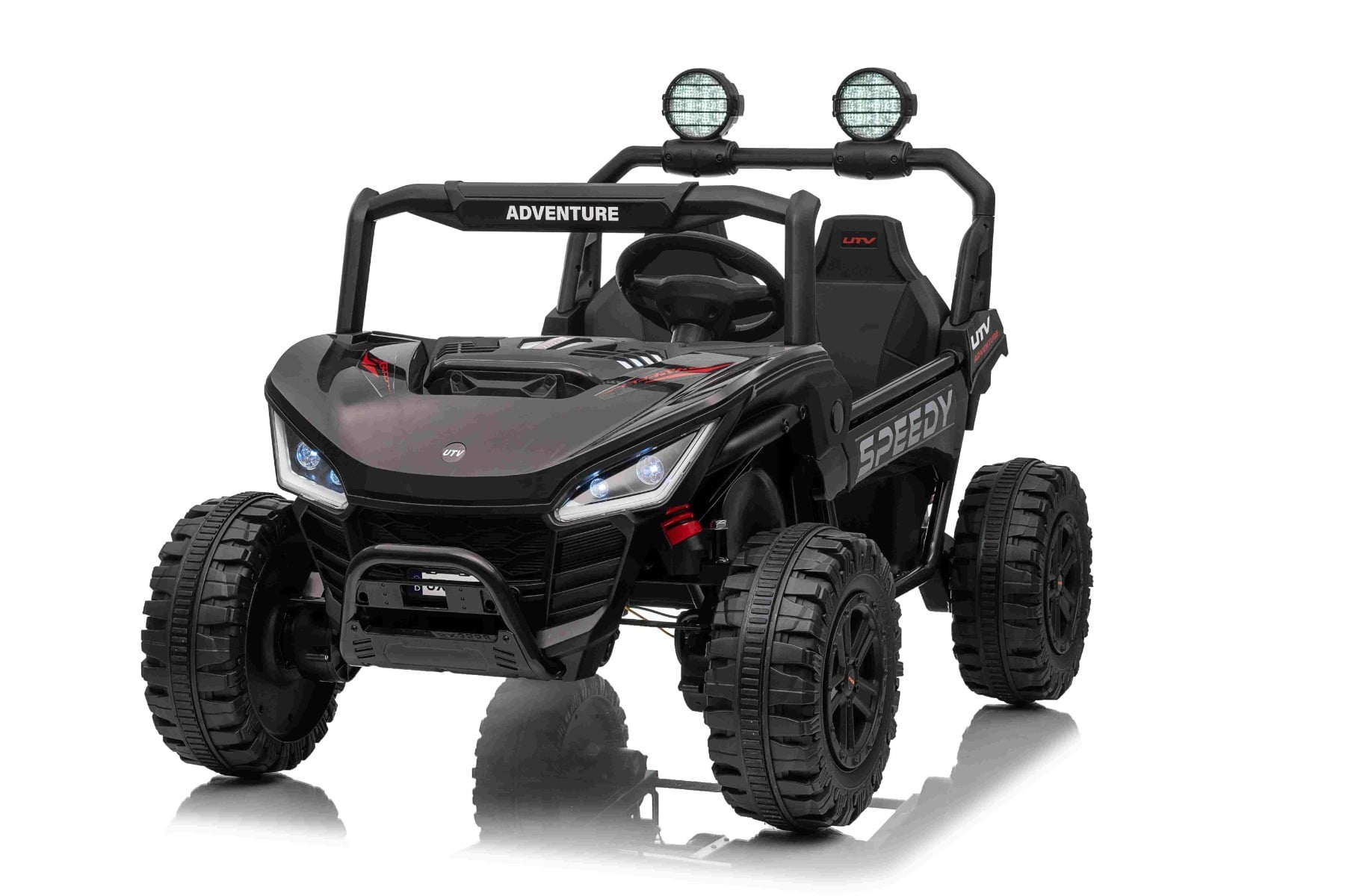 T-Rex Ride 24V – Voiture électrique enfant 2 places | Noir